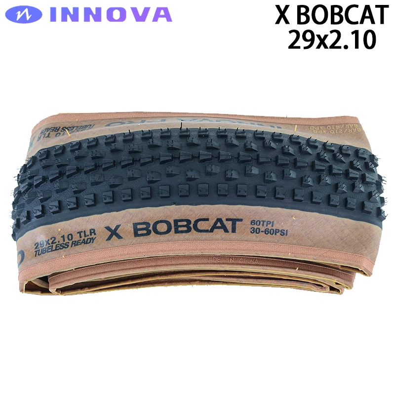 Innova X Bobcat 27.5 29X2.1 Tubeless Yellow Edge Pneumatico Pieghevole Per Mtb Road Gravel Xc Tracks Off-Road Bicycle 60Tpi Parti Di Ciclismo