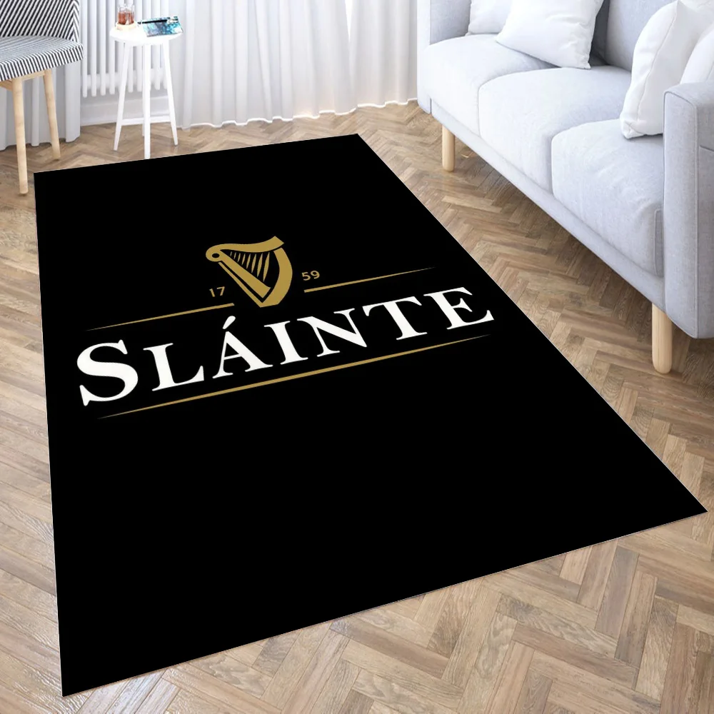 Slainte Guinness Tappeto Per Soggiorno 3D Anime Cartoon Tappeto Gamer Teen Room Comodino Lounge Tappeto Bambini Bambini Tappetini