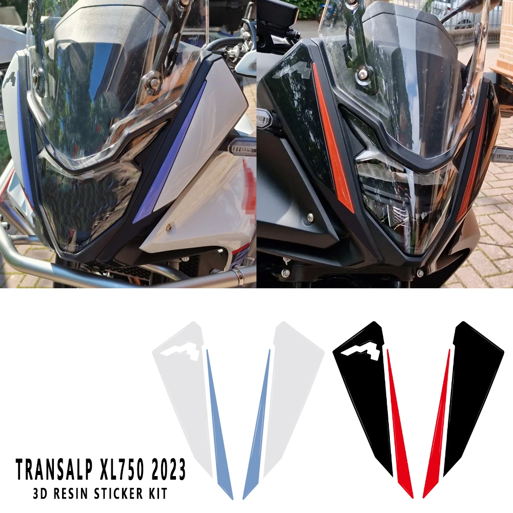 2023 Transalp Xl750 Kit Adesivo In Resina Epossidica 3D Per Honda Transalp Xl 750 Transalp 750 2023 Protezione Fari