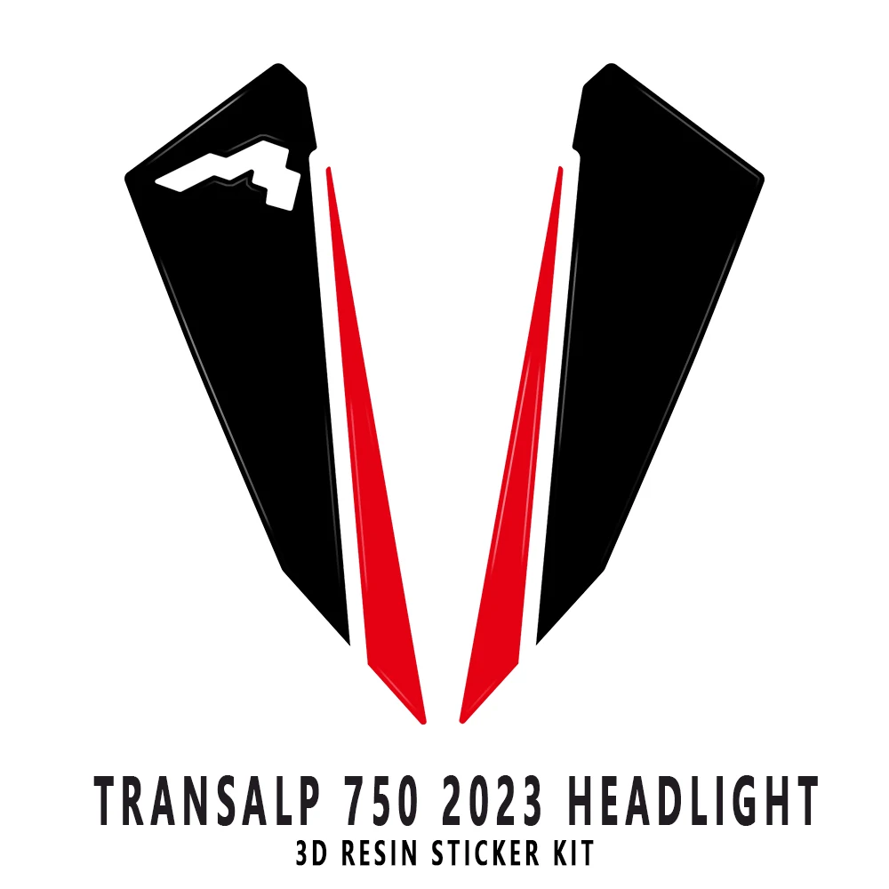 Xl750 Transalp 3D Kit Adesivo In Resina Epossidica Per Honda Transalp Xl 750 Transalp 750 2023 Protezione Fari