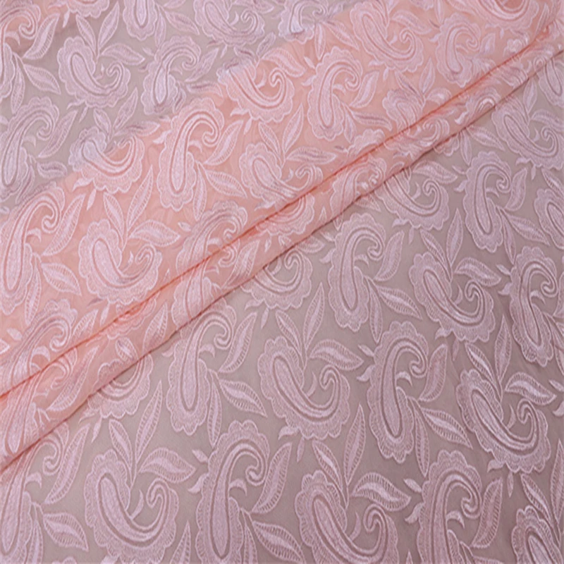 Organico Meraviglioso Tessuto Di Seta Di Stampa Del Ricamo Tessuto Georgette Di Seta Delle Donne Per Camicie Eleganti Scialle Tullle Per La Sposa