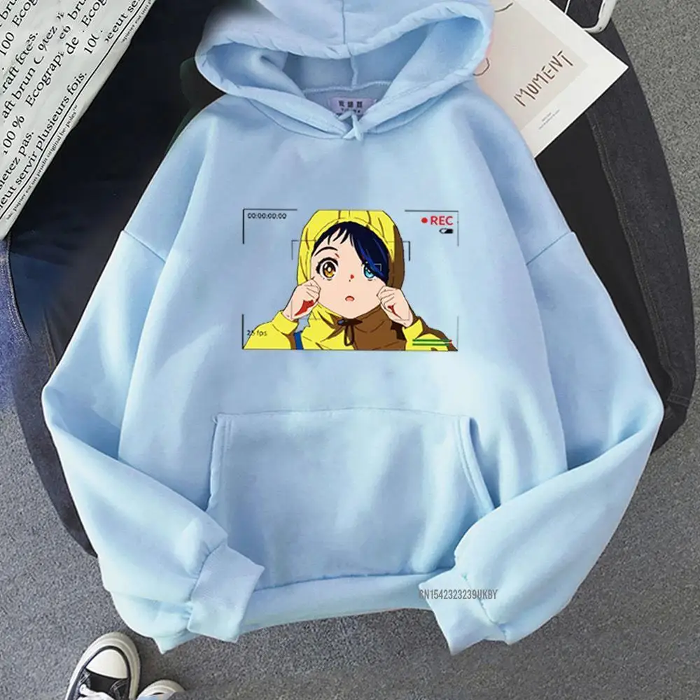 Harajuku Wonder Egg Priority Felpa Con Cappuccio Streetwear Donna Xs-3Xl Felpa Con Cappuccio Moda Donna Goth Felpa Con Cappuccio Oversize
