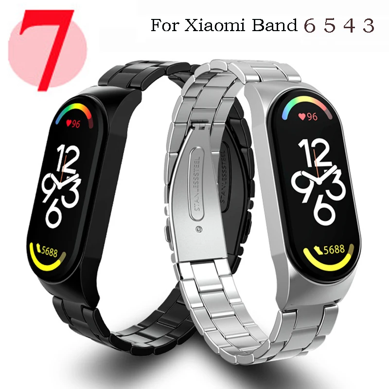 Cinturino Per Mi Band 7 6 5 4 3 Bracciale Mi Band 7 Cinturino In Metallo In Acciaio Inossidabile Mi Band 6 5 Cinturino Mi Band 6 Mi Band 7 Correa