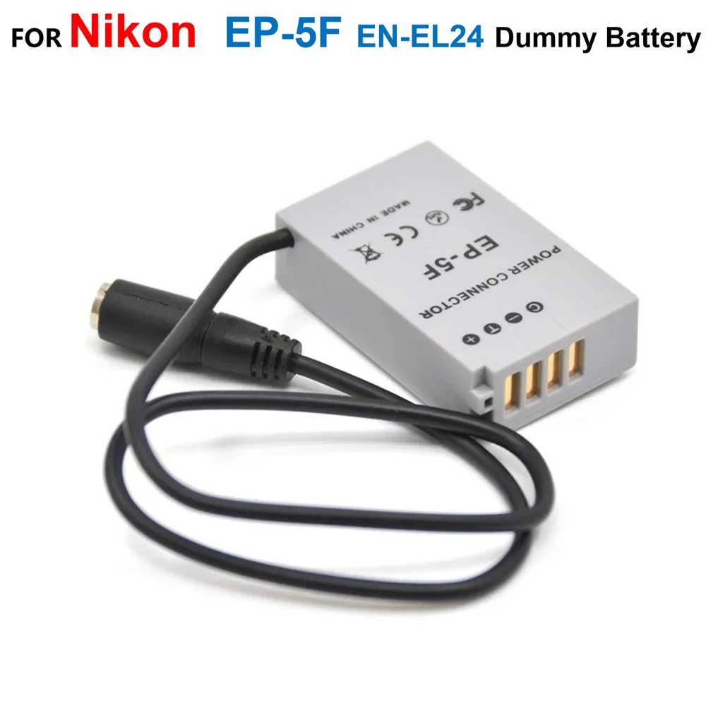 Adattatore Di Alimentazione En-El24 Enel24 En El24 Batteria Falsa Ep-5F Accoppiatore Ep5F Dc Adatto Per Fotocamere Eh5 Eh5A Per Fotocamere Nikon 1 J5 