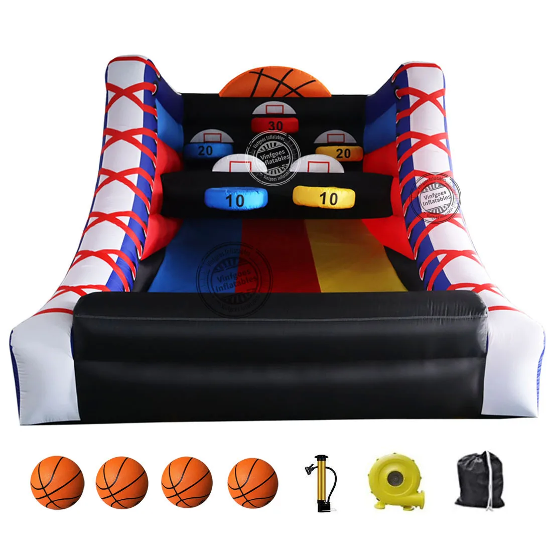 Gioco Di Pallacanestro Gonfiabile Del Partito Gonfiabile Del Colpo Del Canestro Da Basket |