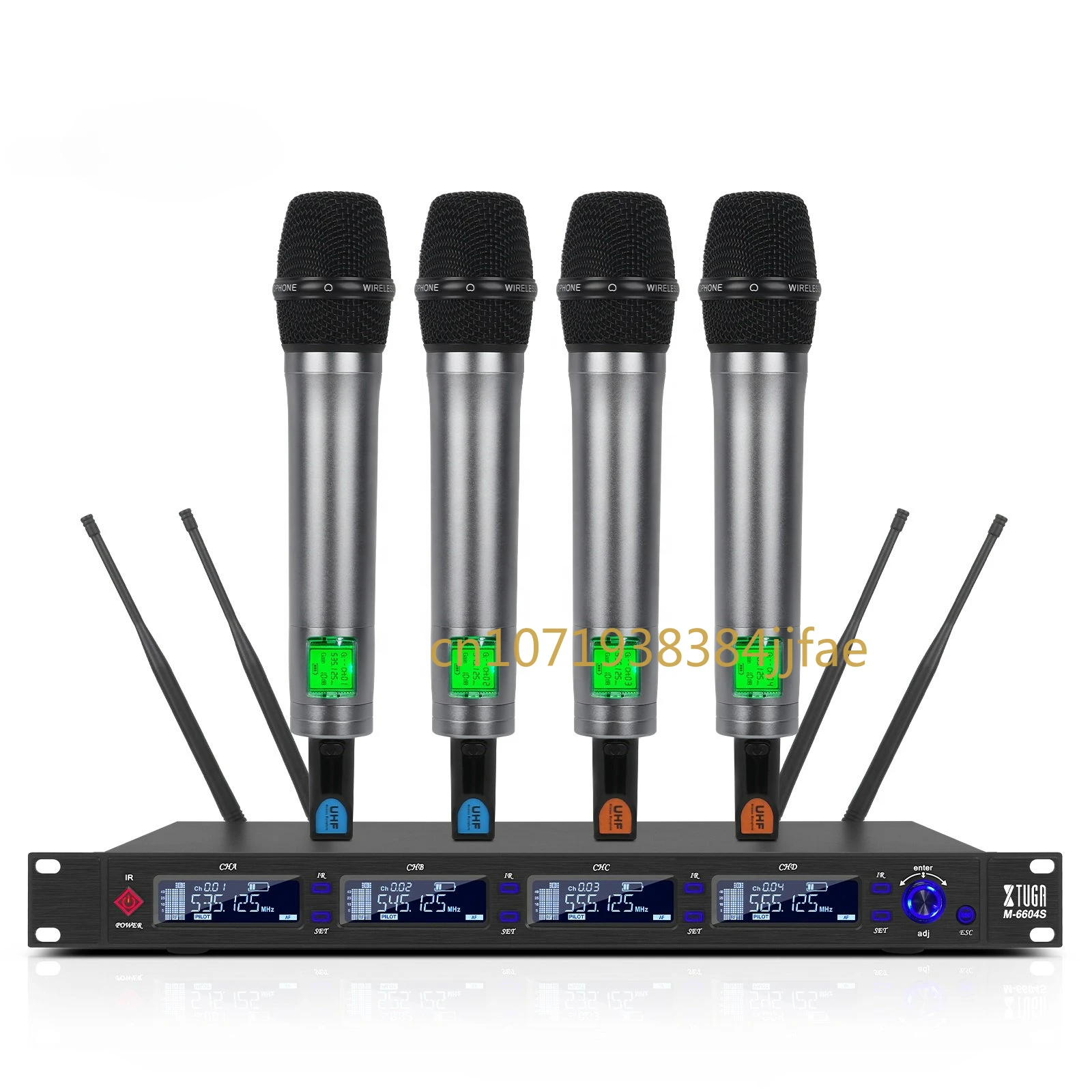 Xtuga Muslimatinalabambrico Profesional, 4 En 1, Canal Uhf Pll, Uno Para Cuatro