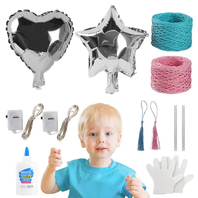 String Art Lantern Aggiornato Creative Light-Up Lantern 3D String Arts Heart Star Round Lantern Toys Con Lampadine A Led Multicolore