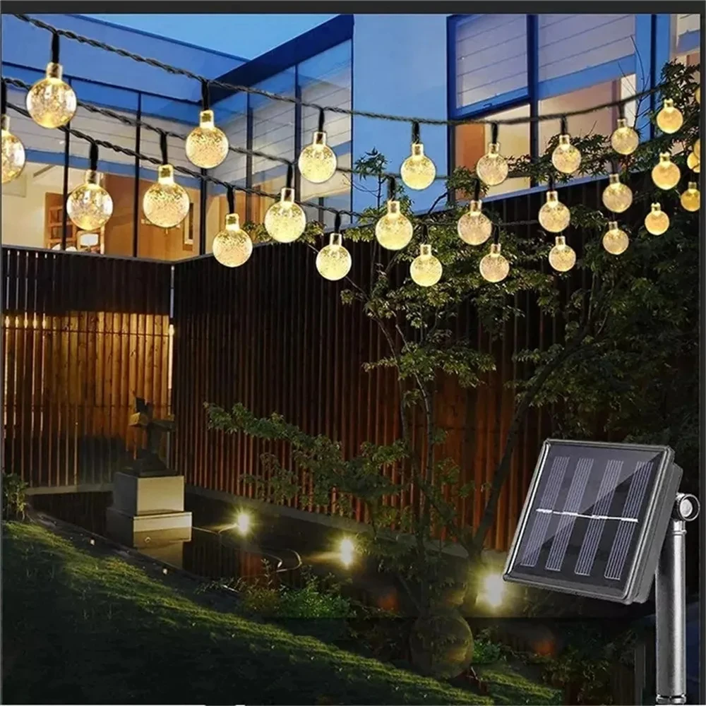 String Light Solar Led Outdoor Garden Wedding Decoration Lamp 5M/7M/10M/12M Ip65 Waterproof Garland Outdoor Furniture Light