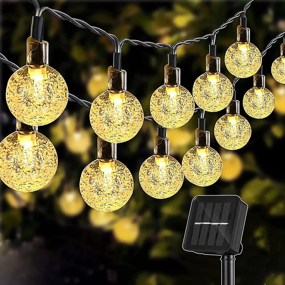 String Light Solar 100 Led Fairy Lights Outdoor Garden Wedding Decoration Lamp 12M/13M Ip65 Waterproof Garland Furniture Light
