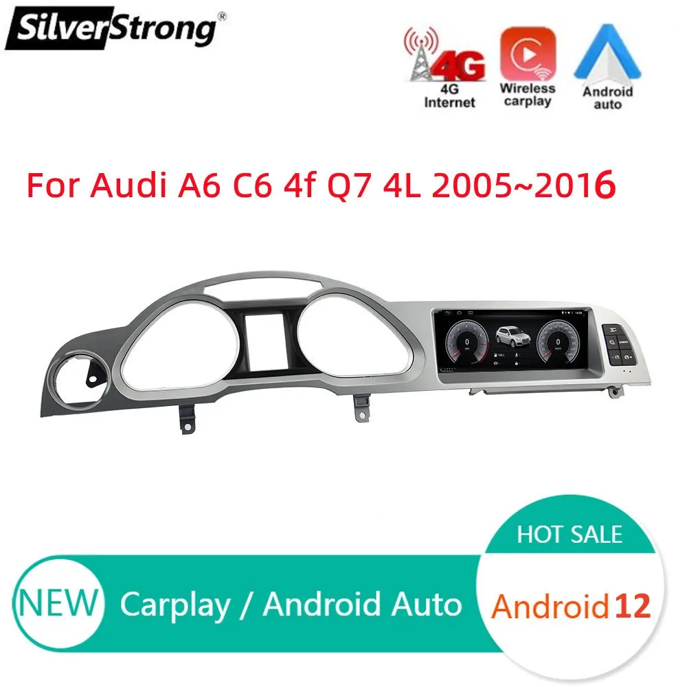 Silverstrong Android 12 Autoradio Per Audi A6 C6 4F Q7 4L 2005 ~ 2015 Mmi 2G Basic Car Multimedia Player Gps Navi Audio Head Unit