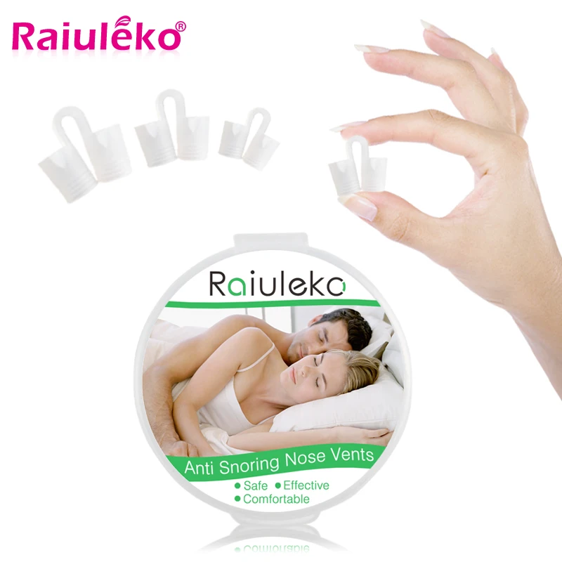 1Set Silicone Boxed Breathable Nasal Dilator Stop Snoring Mini Nose Clip Sleep Care Aid Equipment Ease Apnea Breathe Easily