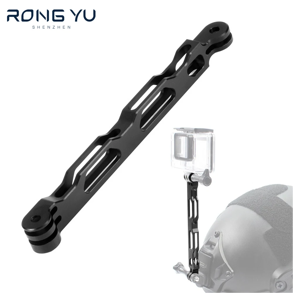 Braccio Di Prolunga In Alluminio Per Estensione Fotocamera Da 16.5Cm Per Gopro12 10 9 8 7 6 5 Dji Osmo Action 4 3 2 Sjcam C100 + Action Cam Sportive