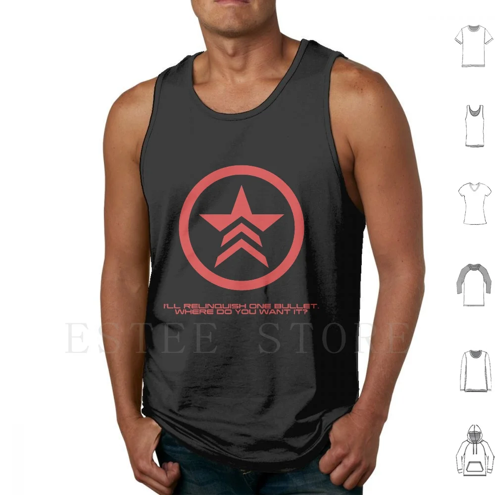 Mass Effect Commander Shepard Renegade Quote Canotte Gilet Cotton Mass Effect Mass Effect 2 Mass Effect 3 Me2 Me3 Shepard