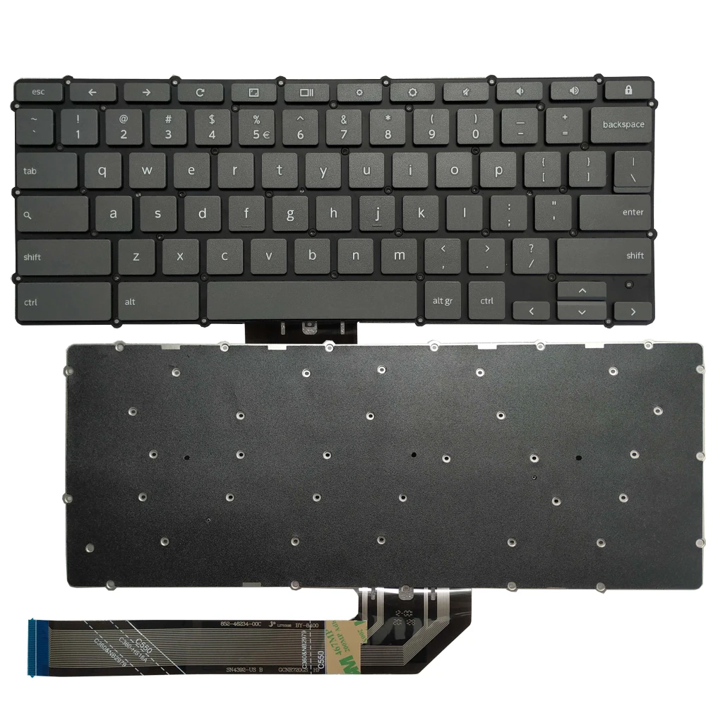 Nuova Tastiera Usa Per Lenovo Flex 3 Cb-11Igl05 Flex 5 Cb-13Iml05 Flex 3 Chrome-11M836