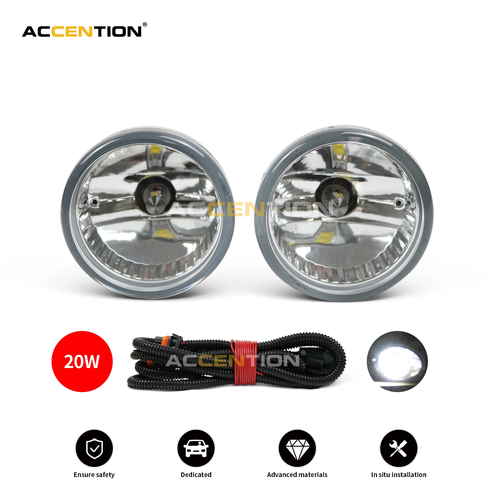 Per Toyota Prius 2004-2009 Echo Mr2 Spyder Scion Xa Car-Stying Led Paraurti Anteriore Fendinebbia Led Fendinebbia