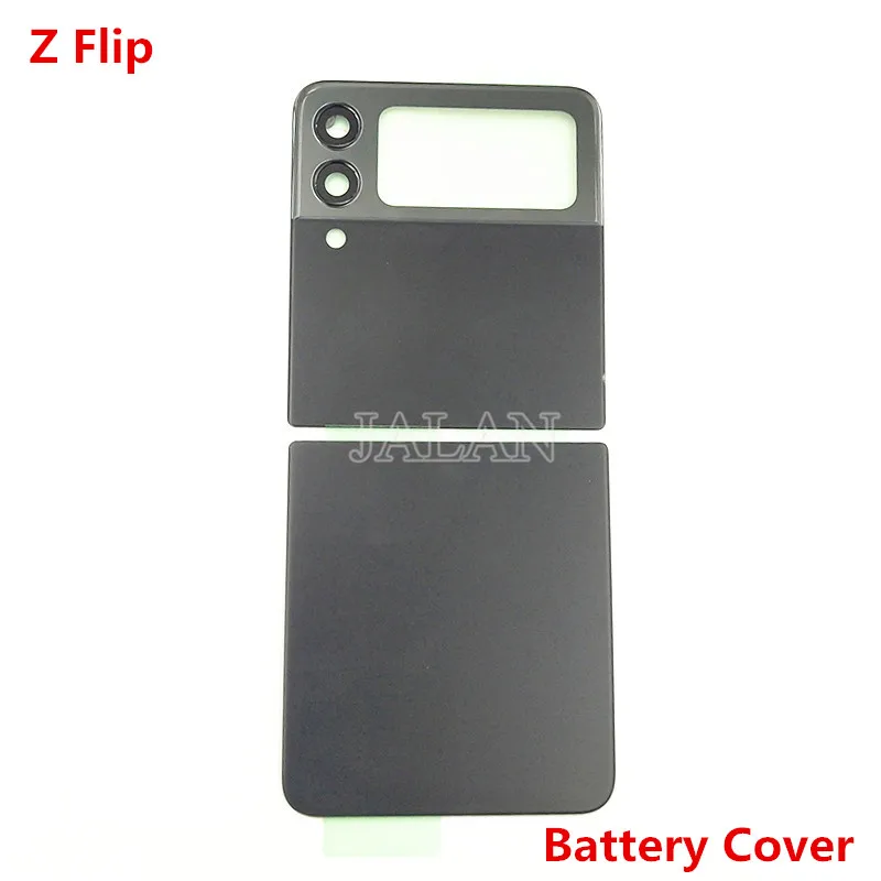 1 Pz Batteria Alloggiamento Posteriore Con Obiettivo Della Fotocamera Per Samsung Z Flip 1 2 3 4 Coperchio Posteriore Vetro Sm-F700 F707 F110 F210 Cam