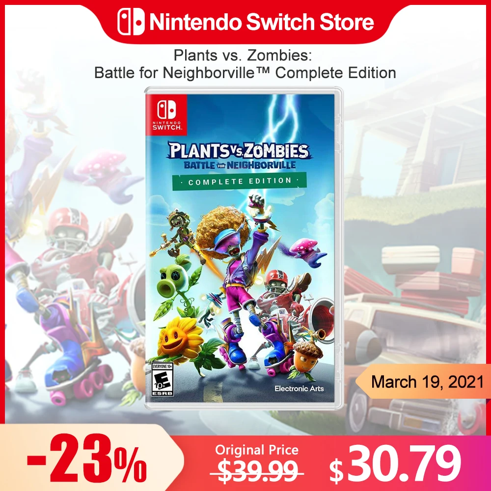 Plants Vs Zombies: Battle For Counterville Edizione Completa Nintendo Switch Game Deals 100% Original Physical Game Card