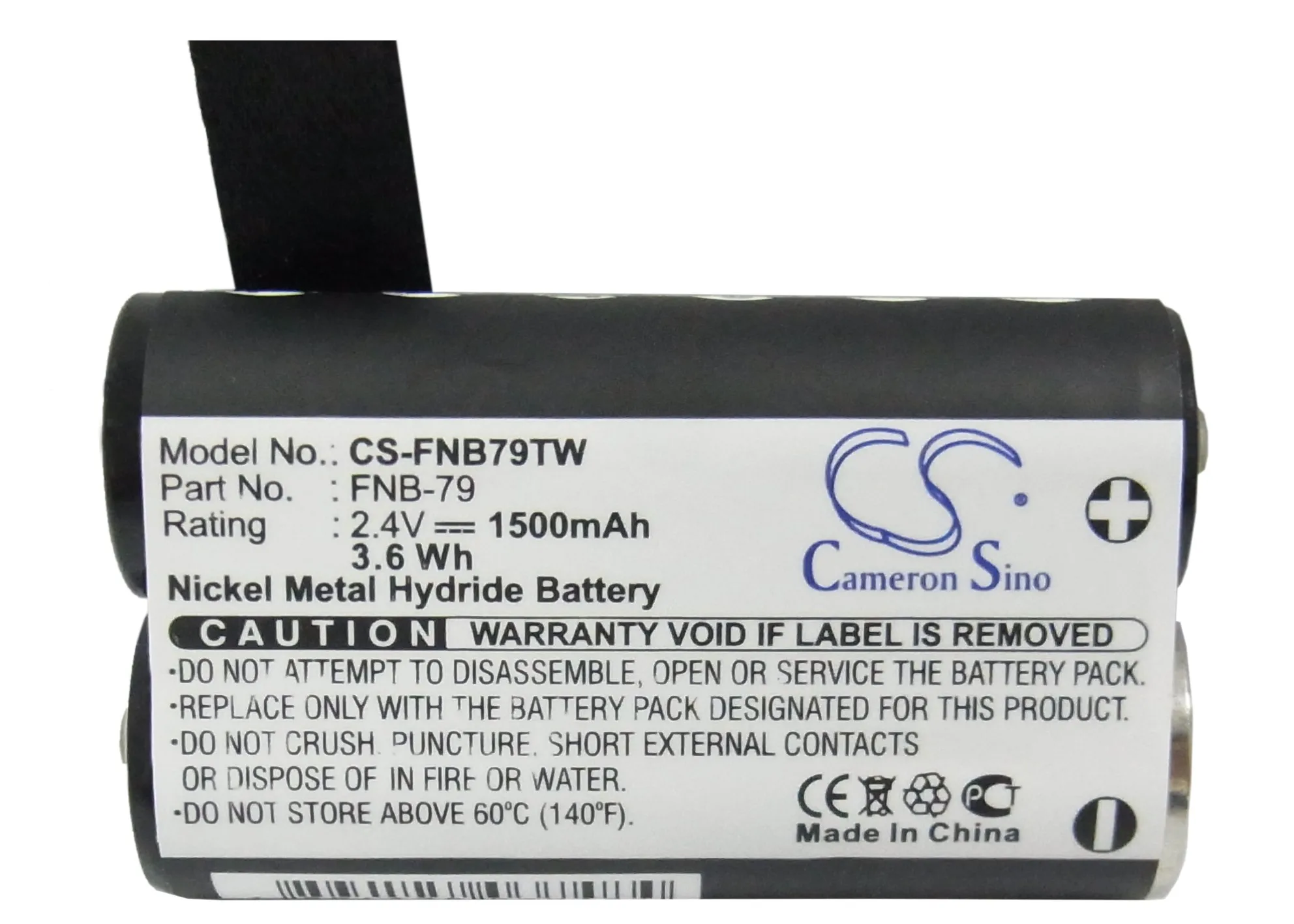 Batteria Radio Bidirezionale Per Yaesu Fnb-79 Vr-120 Vr-120D 1500Mah