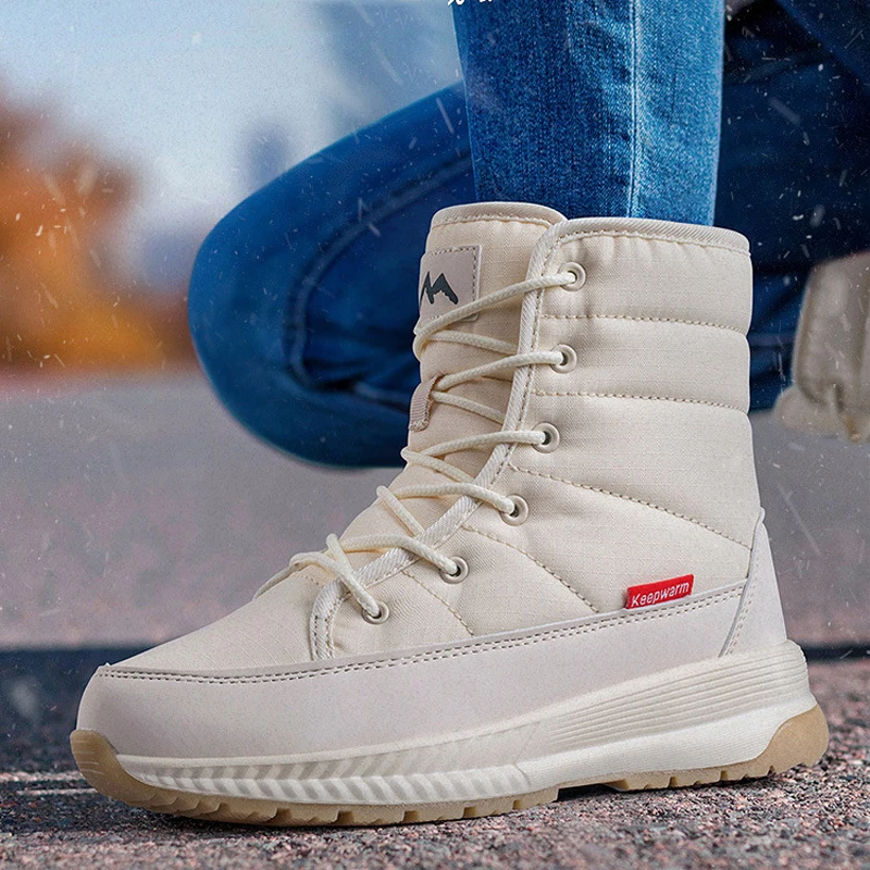 Stivali Invernali Da Donna 2023 Scarpe Invernali Addensate Stivali Da Neve Da Donna Stivaletti Da Donna Caldi Antiscivolo Impermeabili Per-40 Gradi