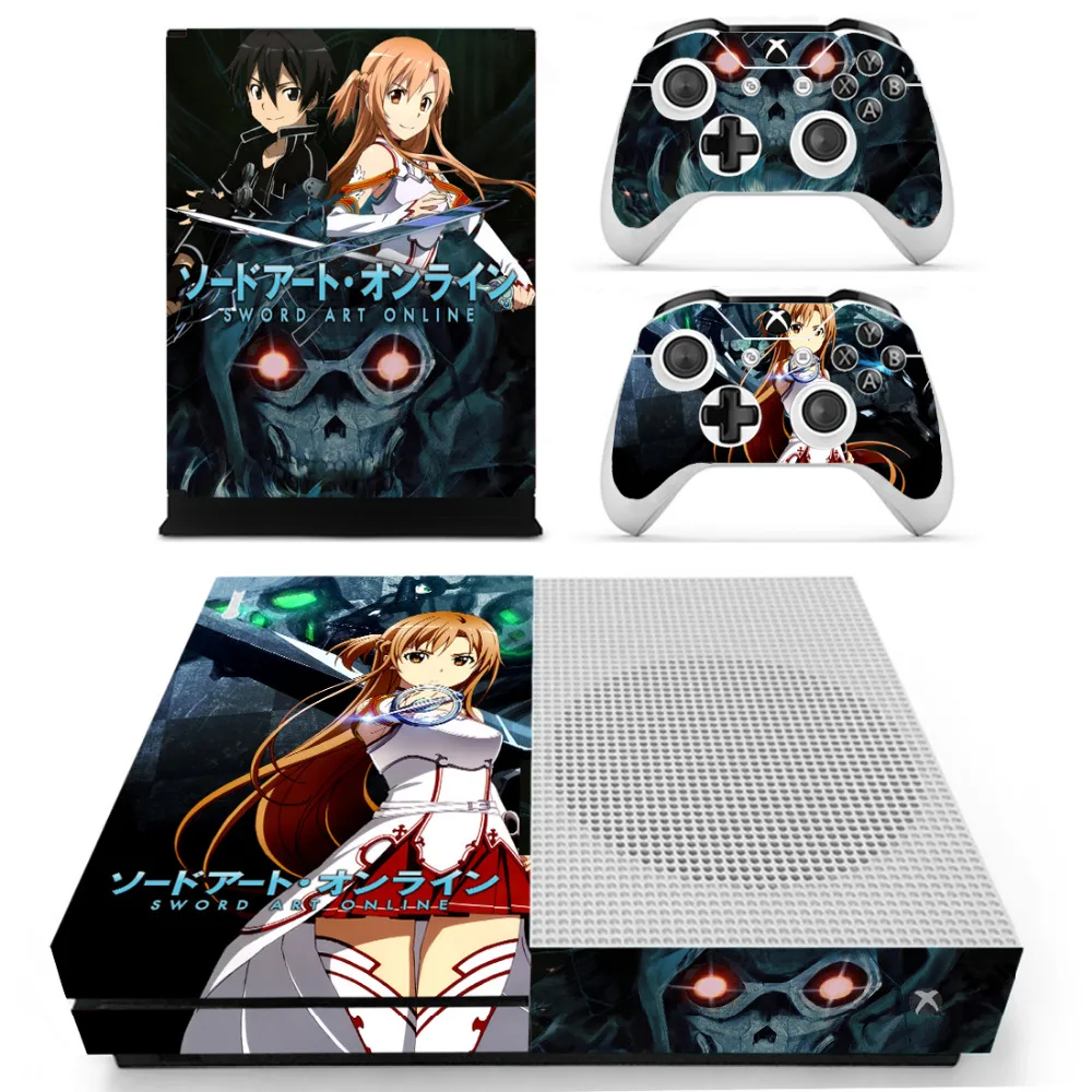Anime Sword Art Online Sao Skin Sticker Decal Per Microsoft Xbox One S Console E 2 Controller Per Xbox One S Skin Sticker