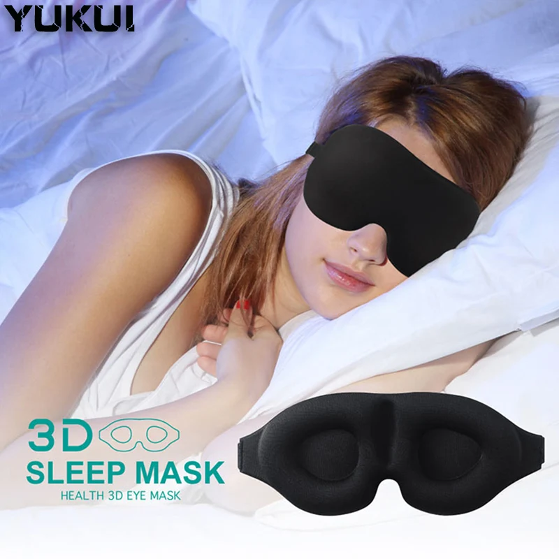 3D Shading Eyepatch Eye Relax Massager Night Eyeshade Travel Rest Eyes Cover Patch Paded Soft Sleeping Mask Benda Traspirante