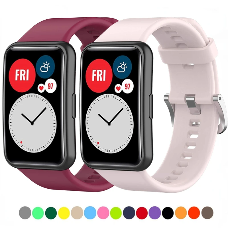 Cinturino In Silicone Per Huawei Watch Fit Strap Original Smart Watch Huawei Fit Watch Wristband Per Huawei Watch Fit New Correa Band