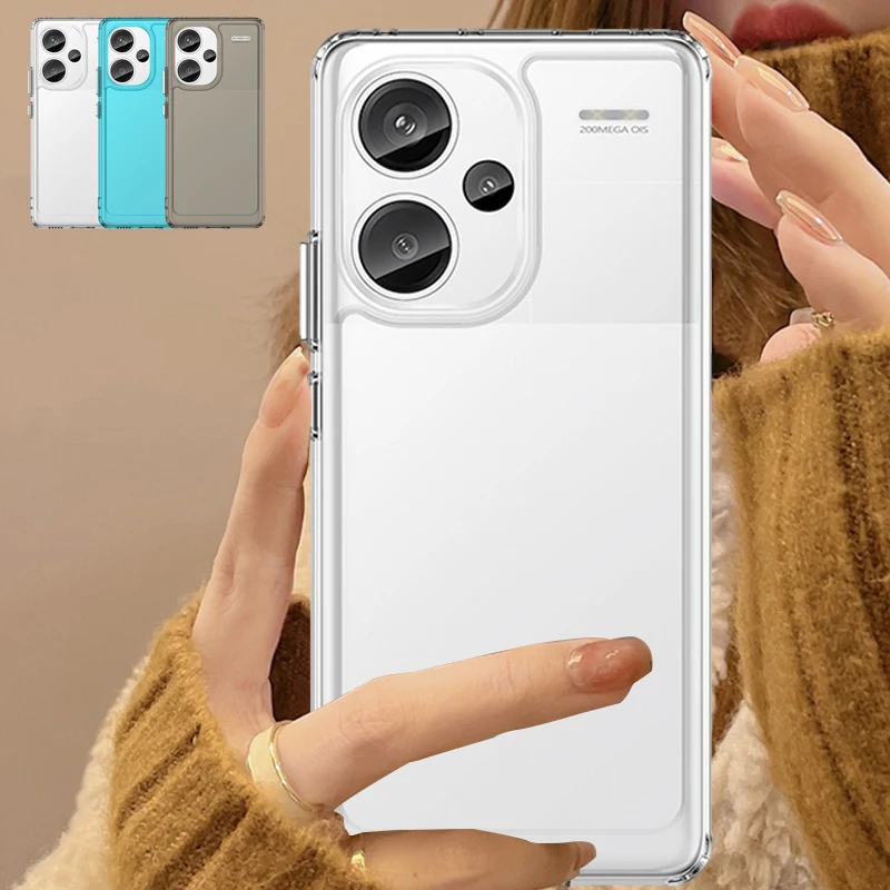 Per Redmi Note 13 Pro Plus Custodia Cover Redmi Note 13 Pro Plus Capas Plain Trasparente Clear Fundas Xiaomi Redmi Note 13 Pro Plus