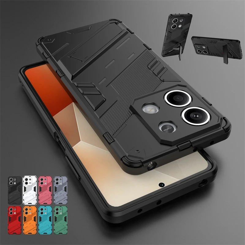 Custodia Porta Per Xiaomi Redmi Note 13 Pro Cover Redmi Note 13 Pro Capas Paraurti Cavalletto Cover Antiurto Redmi Note 13 Pro Plus