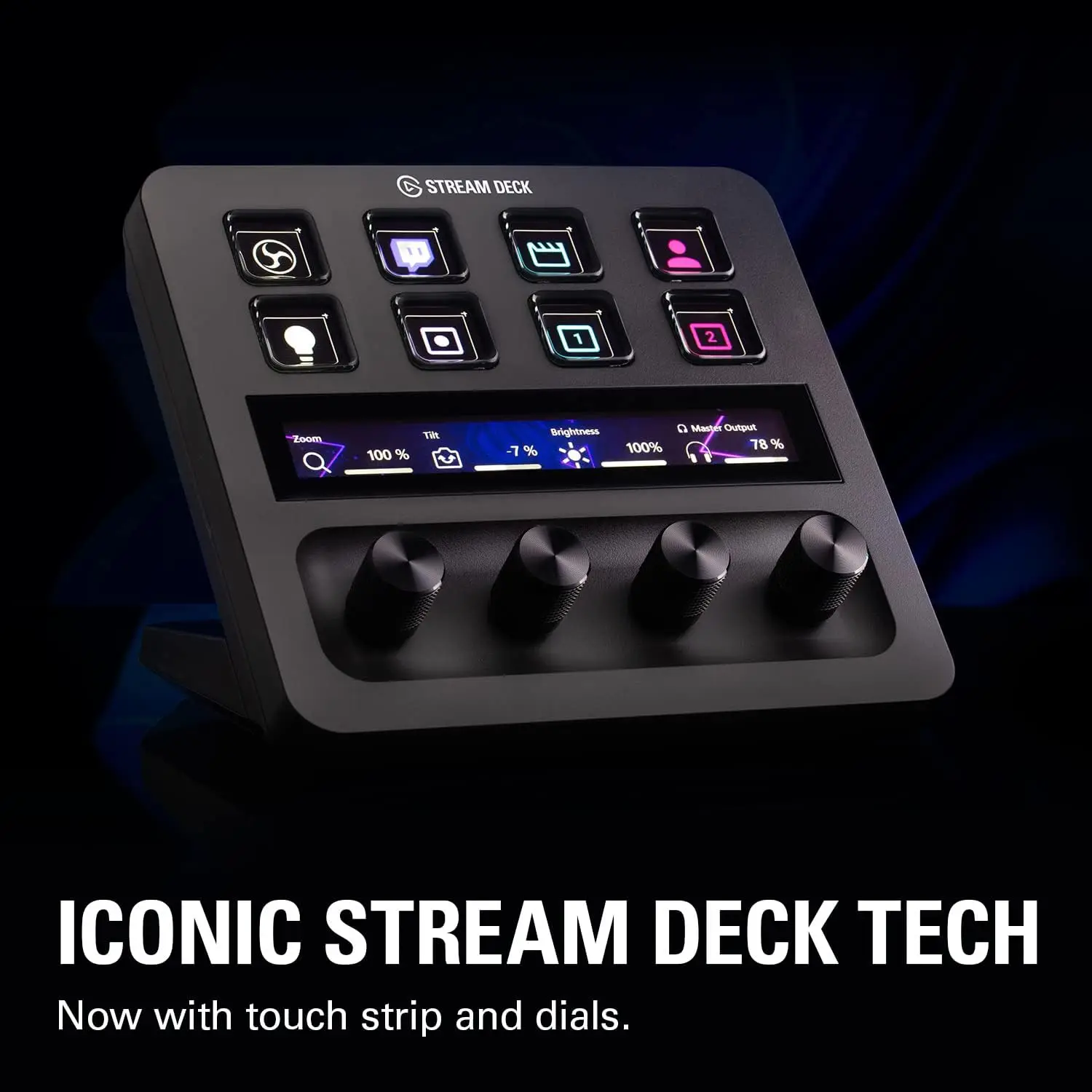 Elgato Usb-C Stream Deck Mixer Audio Console Di Produzione E Controller Da Studio Per Creatori Di Contenuti Tasti Lcd Funziona Con Mac Pc