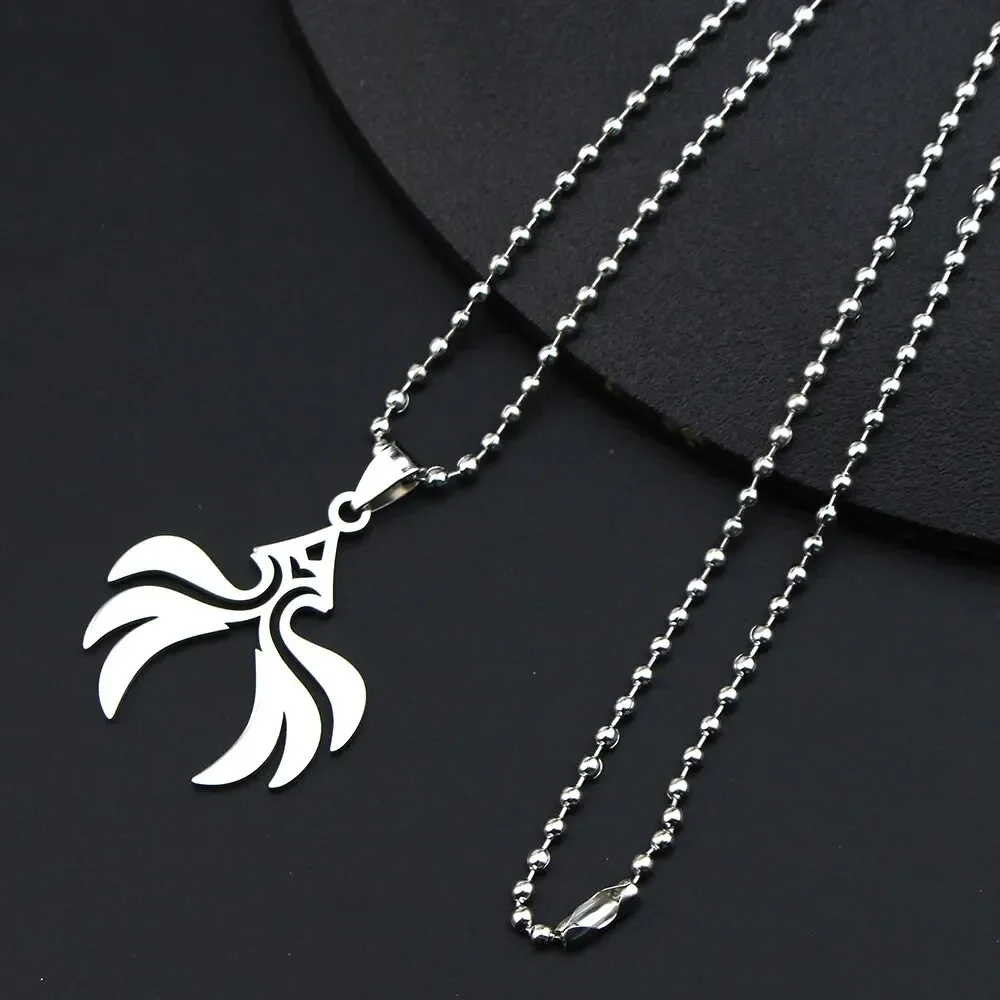 Hot Game Impact Icon Game Cosplay Costume Puntelli Anime Periferiche Wind Element Power Collana Ciondolo In Titanio Gioielli Per Coppie