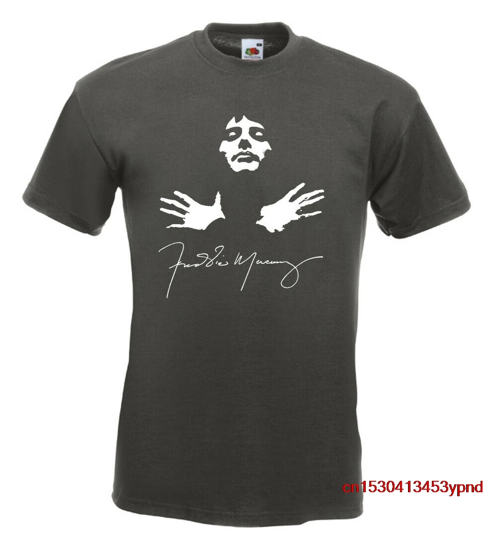 T-Shirt Oversize T-Shirt Autografo Freddy Mercury Queen Brian May T-Shirt Da Uomo Bohémien Rhapsody Queen Tee