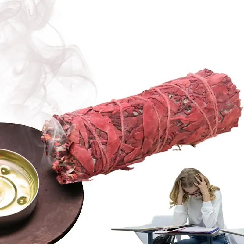 Dragon Blood Sage Smudge Sticks Protection Dragon Blood Sage Bundles Per La Pulizia Domestica Energia Negativa Clearing Yoga Office