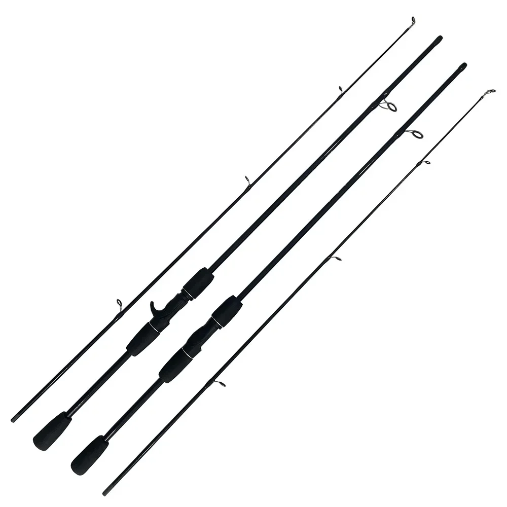 1.68-1.8M Casting Spinning Fishing Rod Lure Rods Ml 2 Sezioni Pole Solid Tips Bait Wt 2-10G Per Sea Fishing Tackle Ceramic Ring