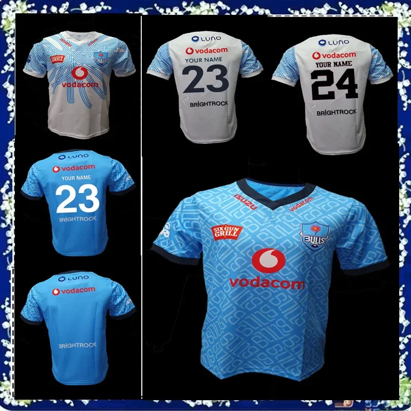 2024 Blue Bulls Home Rugby Jersey Shirt 2023/24 Blue Bulls Away Rugby Training Jersey Taglia S--5Xl