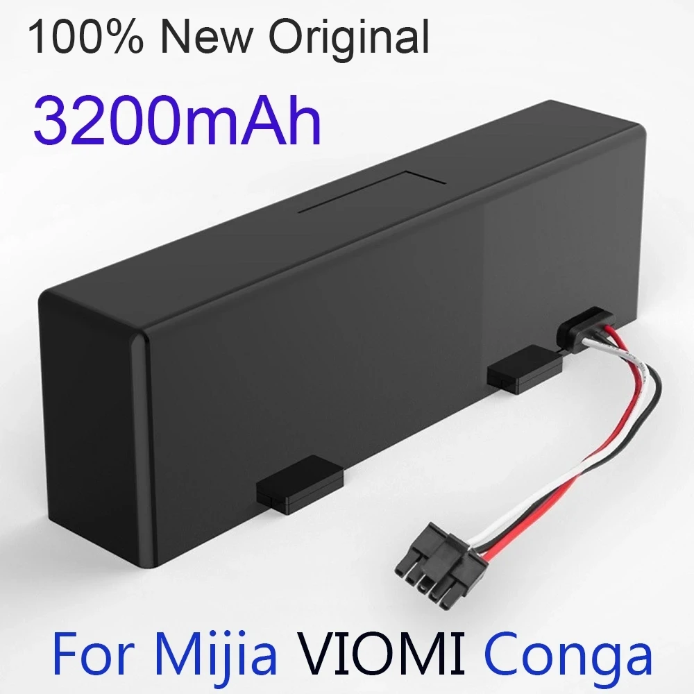 Batteria Ricaricabile Originale Per Conga 3290 3390 3490 3590 3690 3790 3890 Robot Lavapavimenti Spazzante 14.8V 3200Mah Aspirapolvere