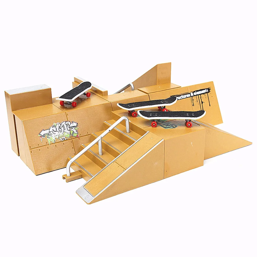 Skate Park Rampa Parti Per Tech Deck Tastiera Finger Board Sport Training Prop