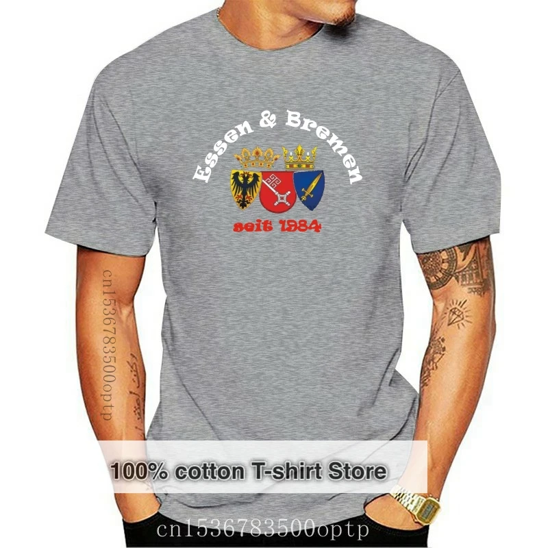 T-Shirt Essen Und Hamburg Seit 1984-Schwarz S Bis 3Xl - Ultras Muslimate