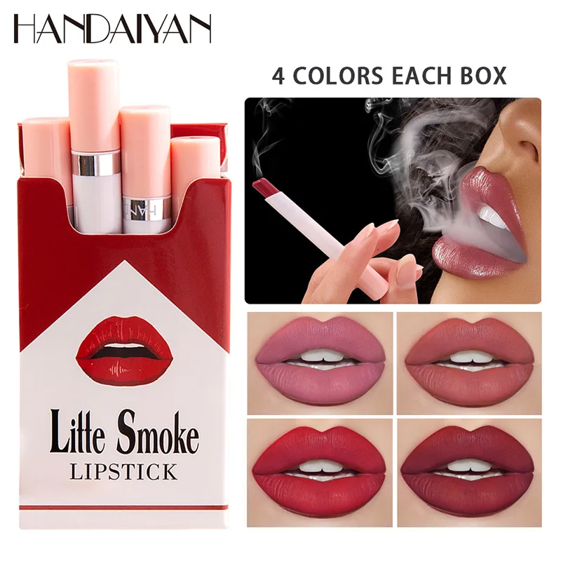4Set Rossetto Matte Lip Stick 24 Ore Impermeabile Pintalabios Permanente Larga Duracion Labiales Mate Envio Gratis Maquiagem