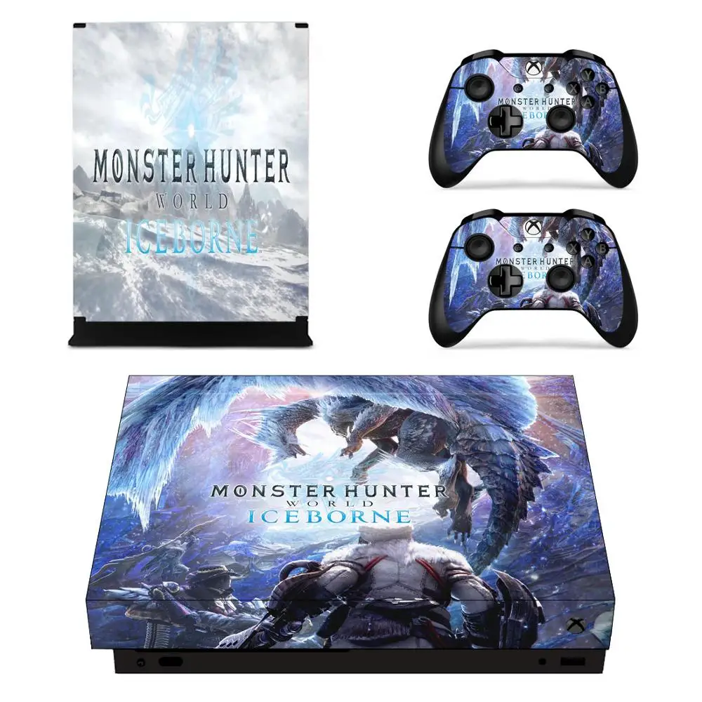 Monster Hunter World Iceborne Skin Sticker Decal Per Microsoft Xbox One X Console E Controller Per Xbox One X Skin Sticker Vinyl