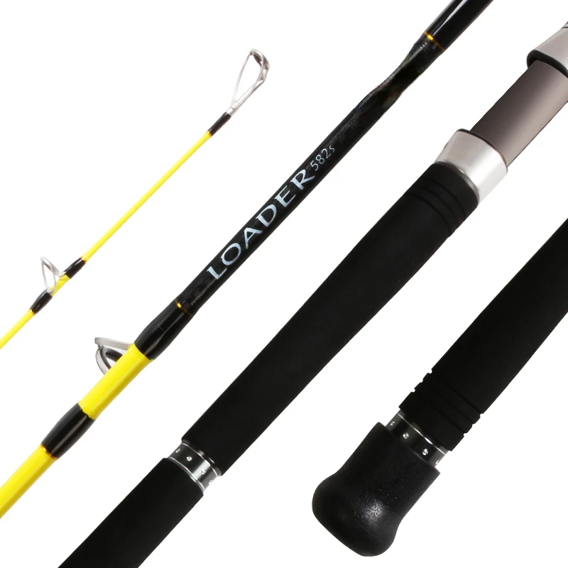 Spinning Popping Rod Trolling Boat Fishing 2 Section 176Cm Reel Seat Slow Jigging Rod Sea Fish Rod