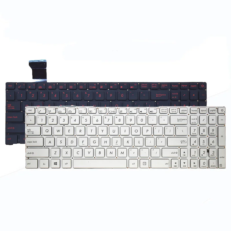 Nuova Tastiera Per Laptop Con Retroilluminazione Per Asus Zx50V Fx-Plus G551Jx G551Vw N552V Zx50Xj Zx50Jx Gl552J Gl552V Fx-Pro G552Vm G552Vx