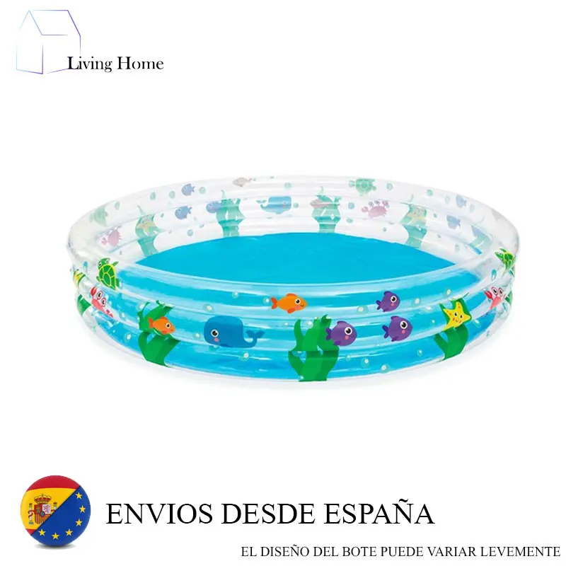 Bestway-51005 Piscina Rotonda, Piscina Per Bambini, Adatto Alle Famiglie, Piscine Rimovibili Cm Cm, Grandi Piscine Rimovibili, Piscine Gonfiabili, Spe