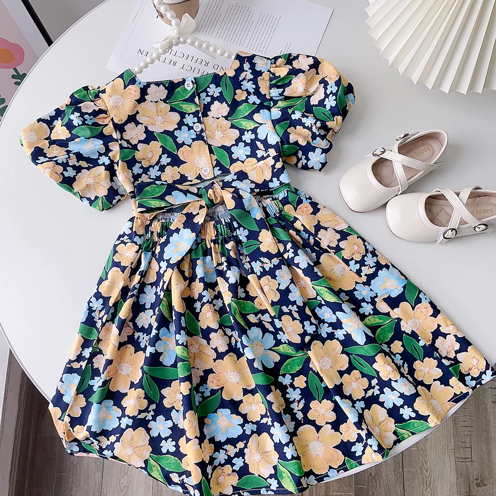 Melario Girl Princess Dresses Summer Kids Dresses Party Robe Fille Birthday Vestidos Elegante Abito Da Sposa Floreale Abbigliamento Per Bambini