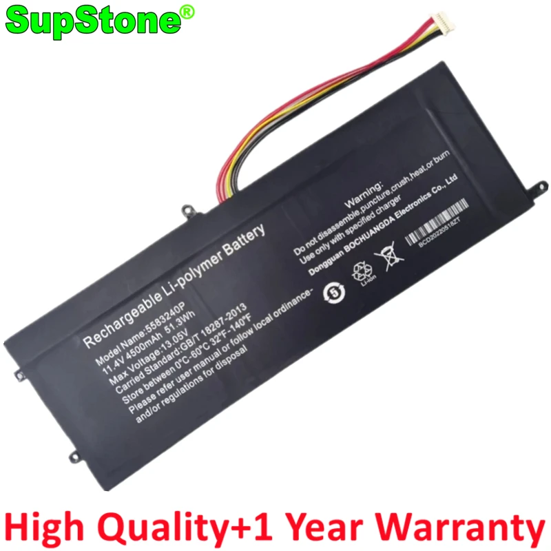 Supstone 5583240P 556575P-3S U527278Pv-3S Batteria Per Laptop Per Teclast F15 Por, Per Cooyes P30, P35 P50 P60 P70 Gsp0579113