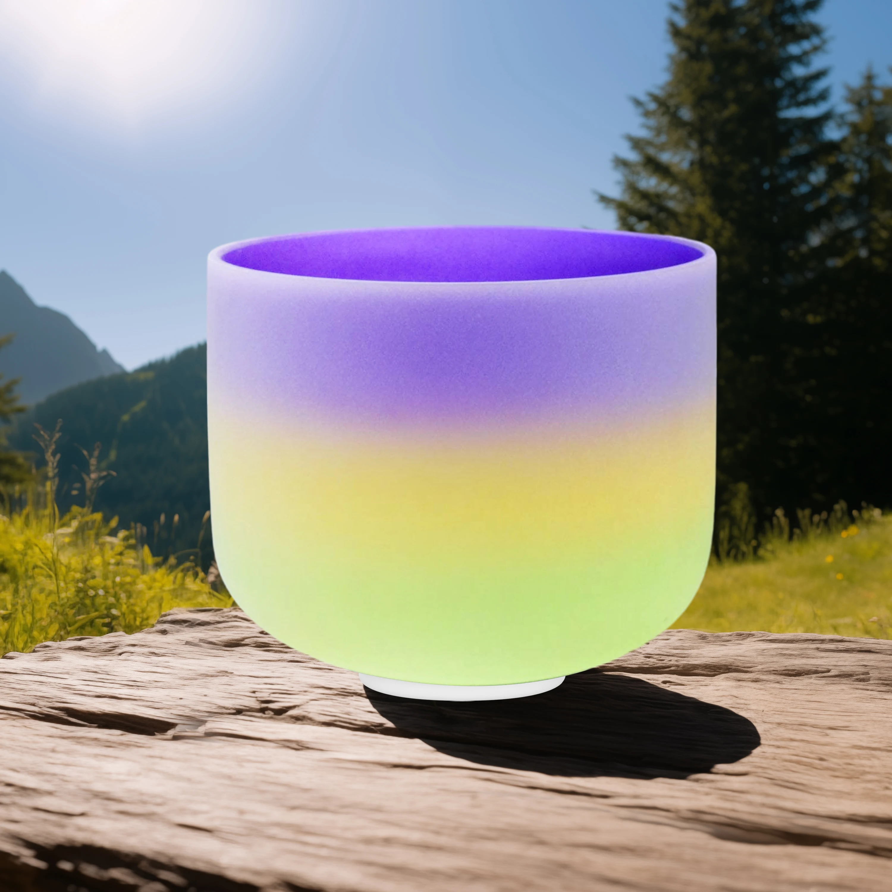 Sitsang Sound Healing Chakra Tuned, 3 Colori Crystal Singing Bowl, 8 Pollici, 440 Hz