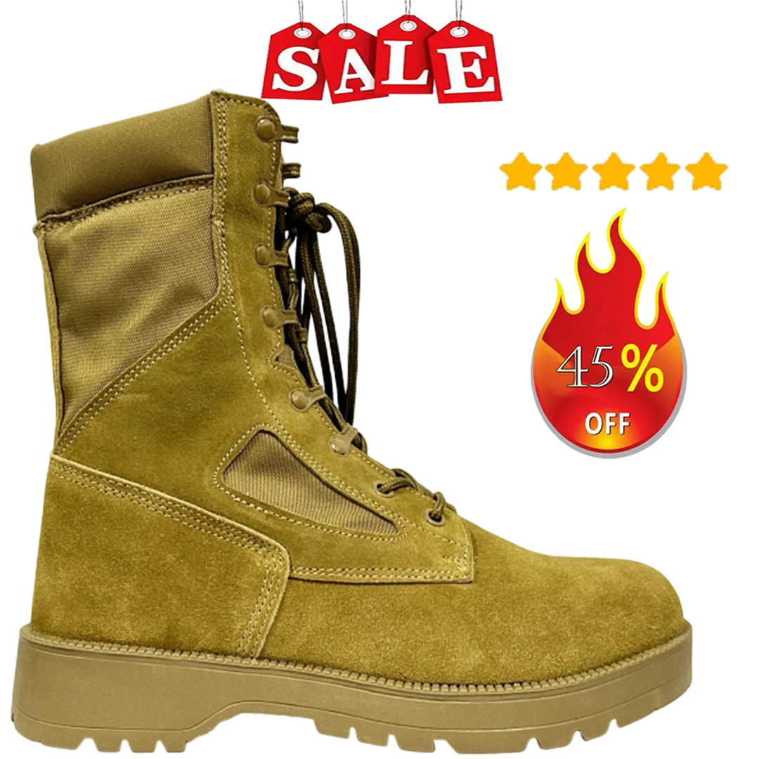 New Brand Man Military Tactical Combat Boots Uomo Outdoor Escursionismo Desert Army Boots Stivaletti Maschili Traspiranti Scarpe Da Giungla