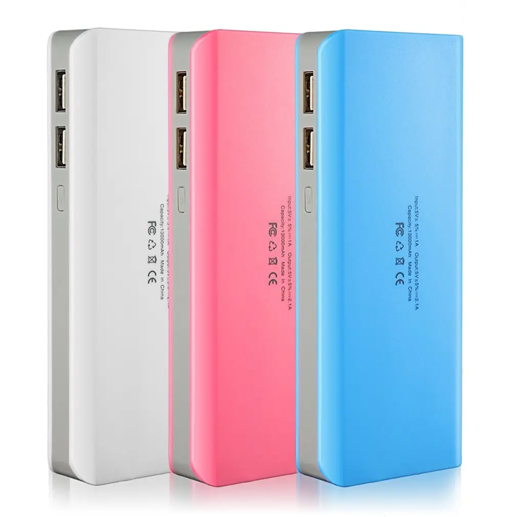 Custodia Per Banca Di Potere Portatile Batterie Esterne Protezione Per Banca Di Backup Per Smartphone Con Due Interfacce Usb Protezione Dello Schermo 