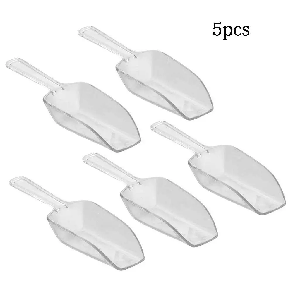 5 Pz Mini Pala Di Ghiaccio Di Plastica Cucina Farina Cibo Caramelle Gelato Paletta Dessert Pelles Bonbons Fagioli Scoops Party Buffet Tools