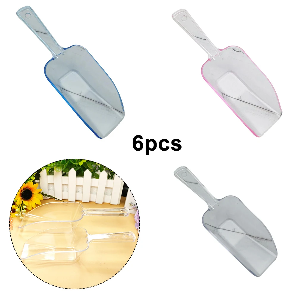 6 Pz Mini Plastica Pala Di Ghiaccio Cucina Farina Cibo Caramelle Gelato Scoop Dessert Pelles Bonbons Fagioli Palette Strumenti Per Buffet Per Feste