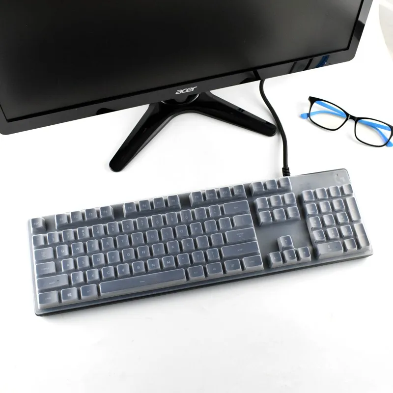 Cover Tastiera In Silicone Trasparente Antipolvere Impermeabile Per Logitech G413 G512 K840 Mk365 Mk360 K360 K365 Ergo K860 Tastiera Wireless
